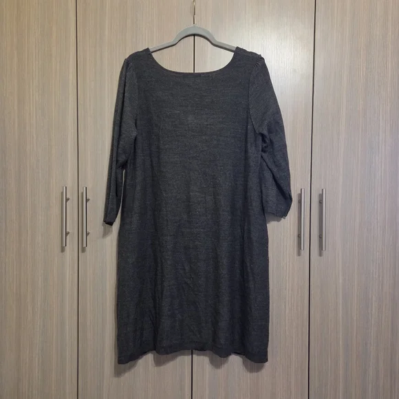 Gray Knit Dress - Picture 2 of 4